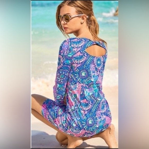 Lilly Pulitzer Bay Dress No-Prob-Llama - Picture 2 of 8